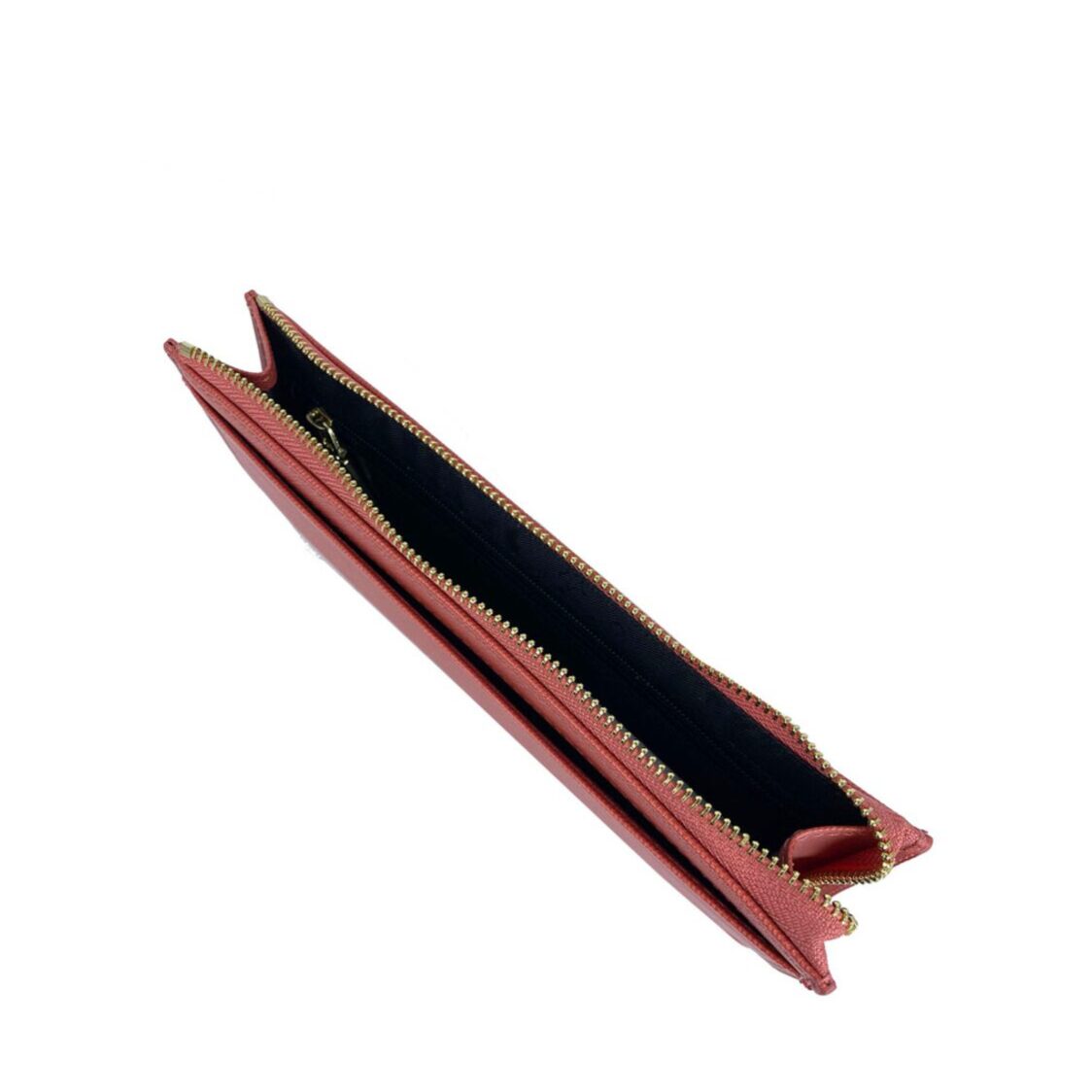 Mel&Co Saffiano-Effect Slim Long Wallet