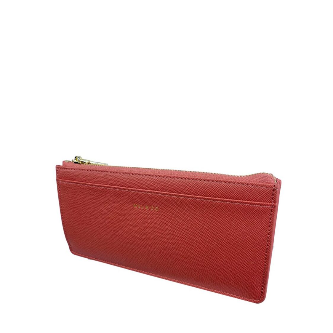 Mel&Co Saffiano-Effect Slim Long Wallet