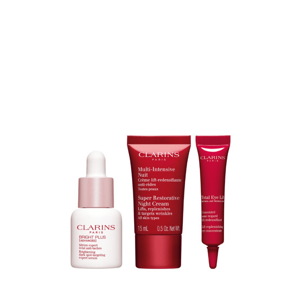 Receive an additional 3-pc gift (Worth $177) with $500 nett spend on Clarins (Gift with Purchase)