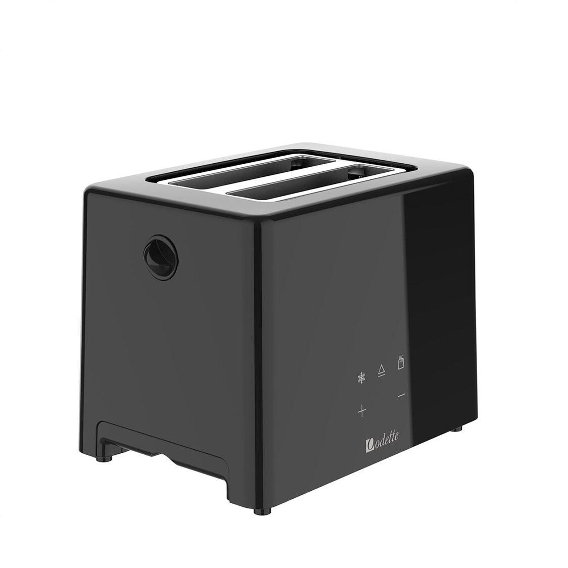 Odette Advanced Digital Touch Panel 2-Slice Bread Toaster With Croissant Warming Rack