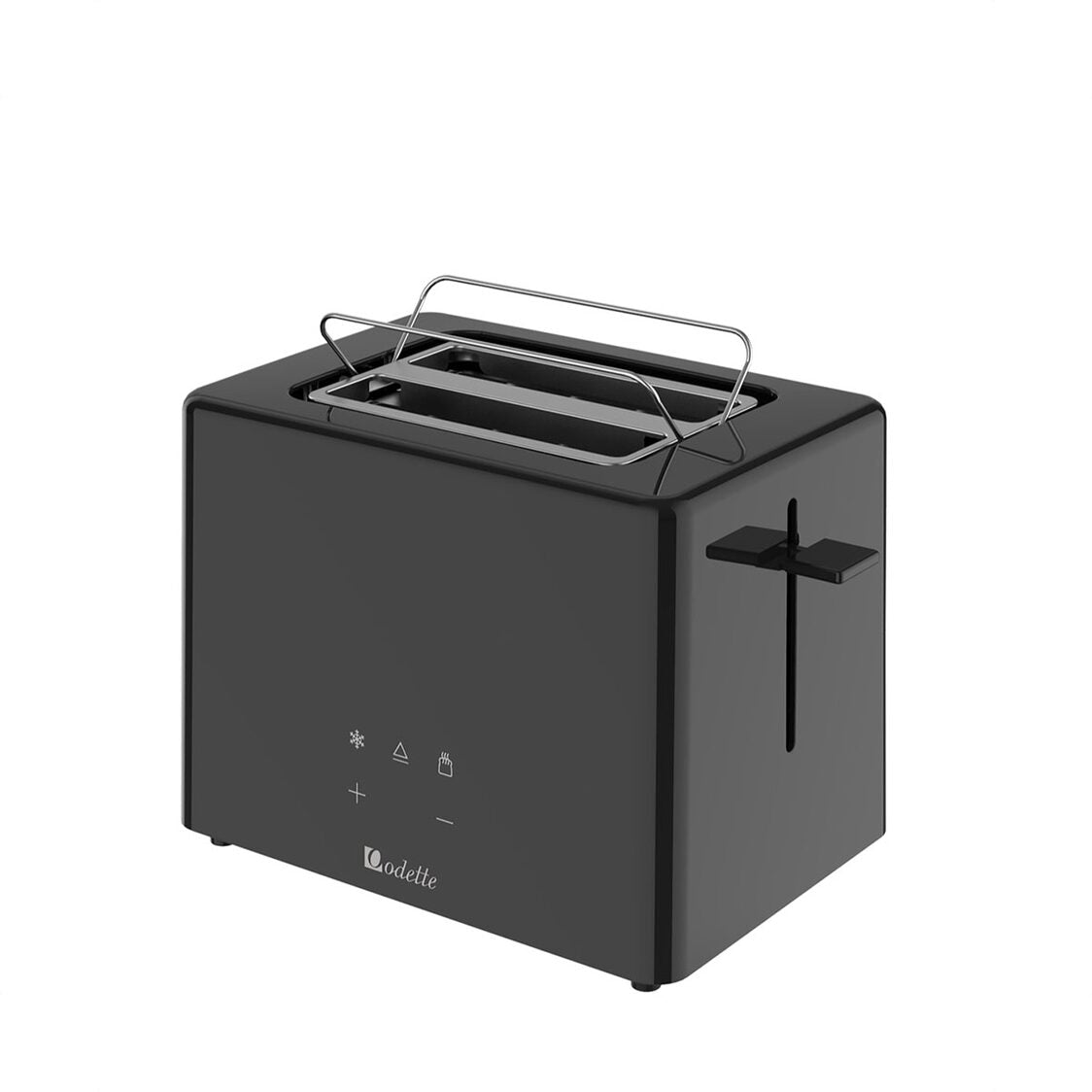 Odette Advanced Digital Touch Panel 2-Slice Bread Toaster With Croissant Warming Rack