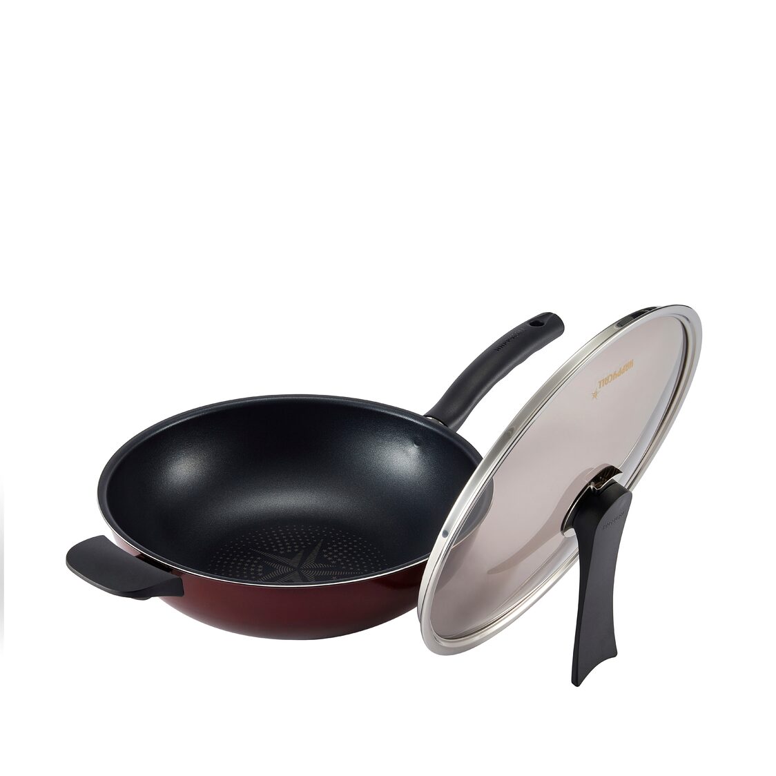 Happycall Solaris Diamond IH 30cm Skillet Wok Pan + Lid (4900-0153)