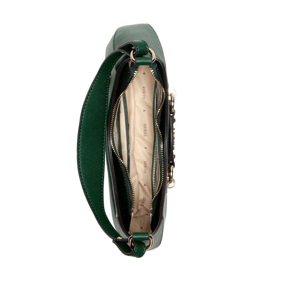 Guess Mimina Top Zip Shoulder Bag - Forest