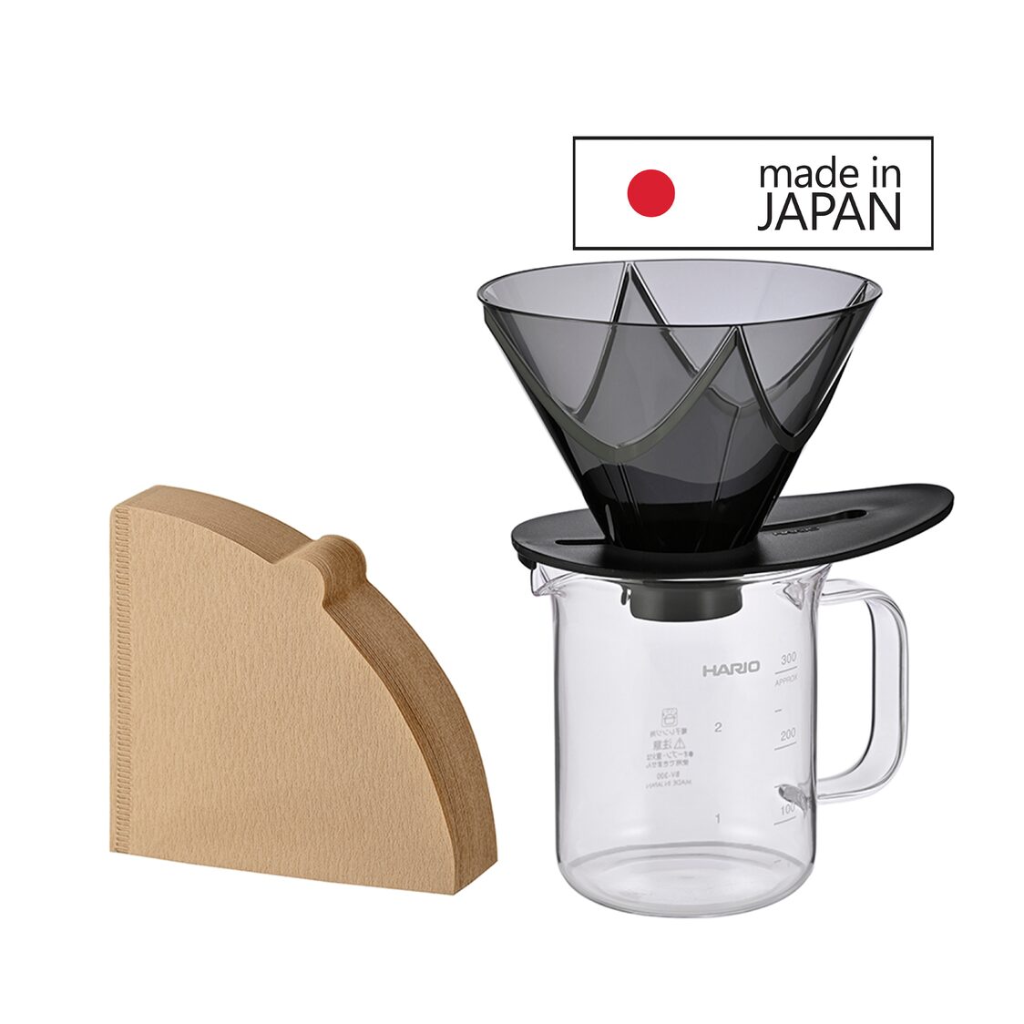 HARIO Dripper "MUGEN" Server Set (VDMU-2018-TB)
