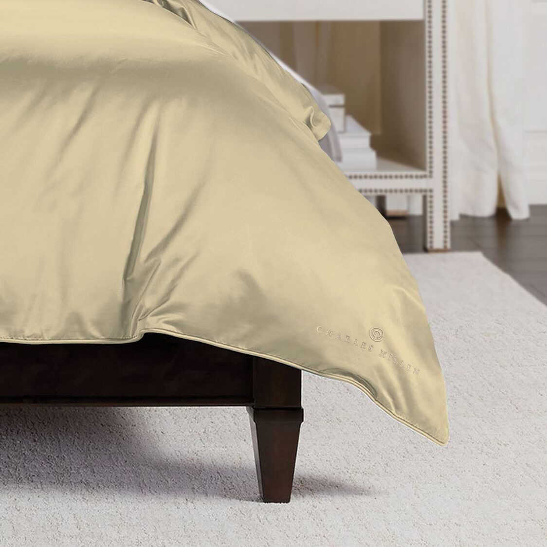 Charles Millen Signature Collection CMSG-28A, 100% Extra Fine Long Staple Cotton, 1100TC Summer Quilt - Champagne Beige