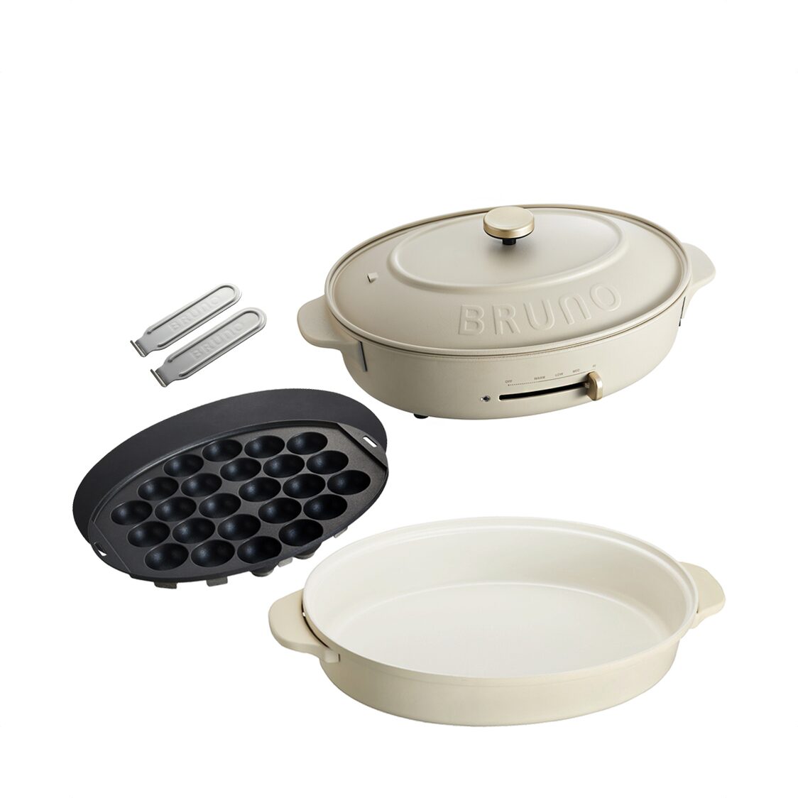 Bruno Oval Hot Plate Greige BOE053-GRG