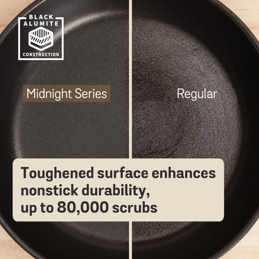 Meyer Midnight Nonstick Chef's Pan with Helper Handle