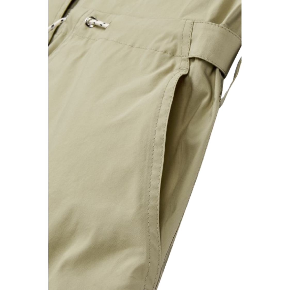 Voice Of Voices Pocket Detailed Sleeveless Dress Beige