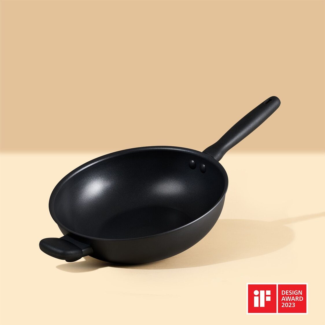 Meyer Midnight Nonstick 28cm Hard Anodized Open Stirfry With Helping Handle (Induction) 85078