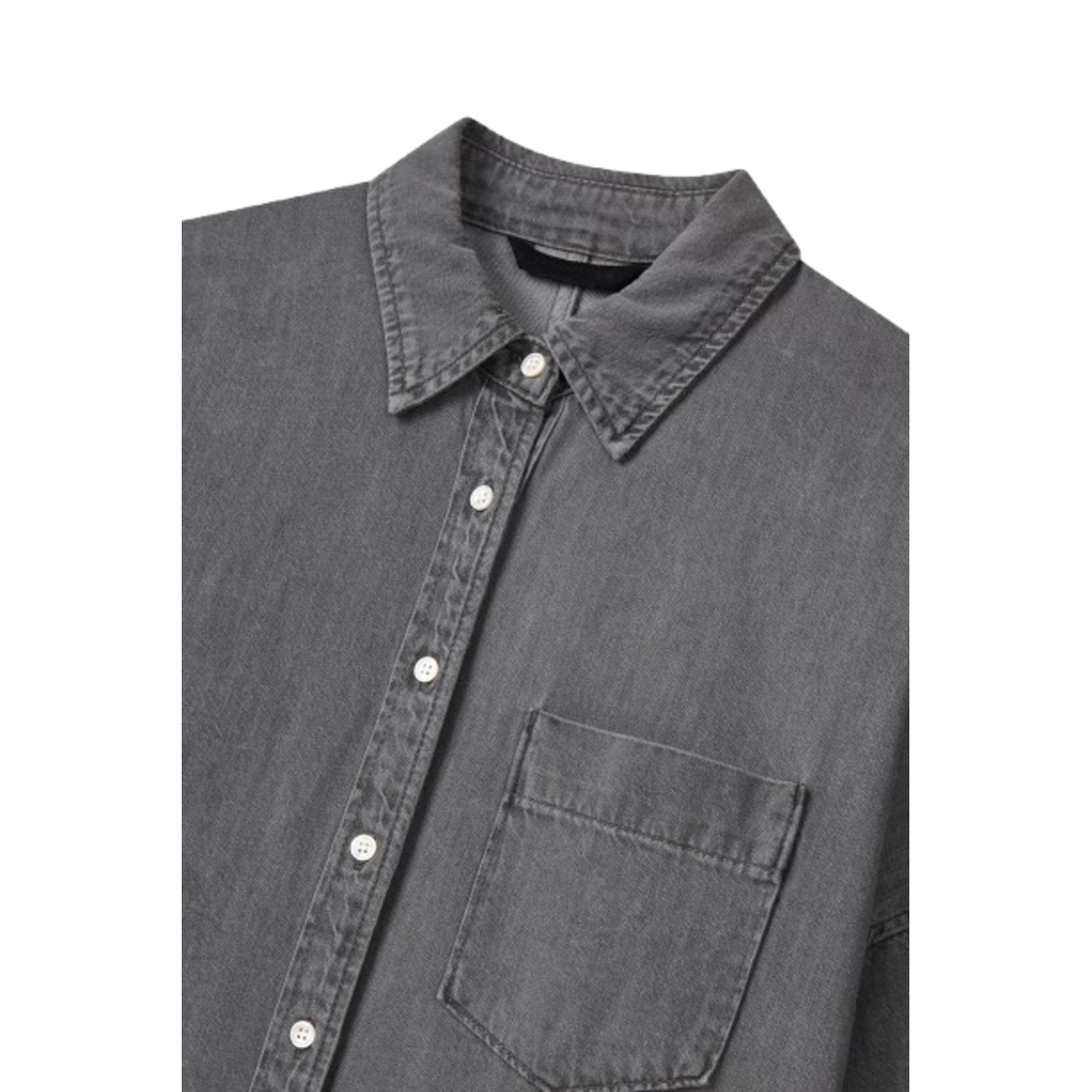 Voice Of Voices Dolman Sleeve Denim Shirts Grey