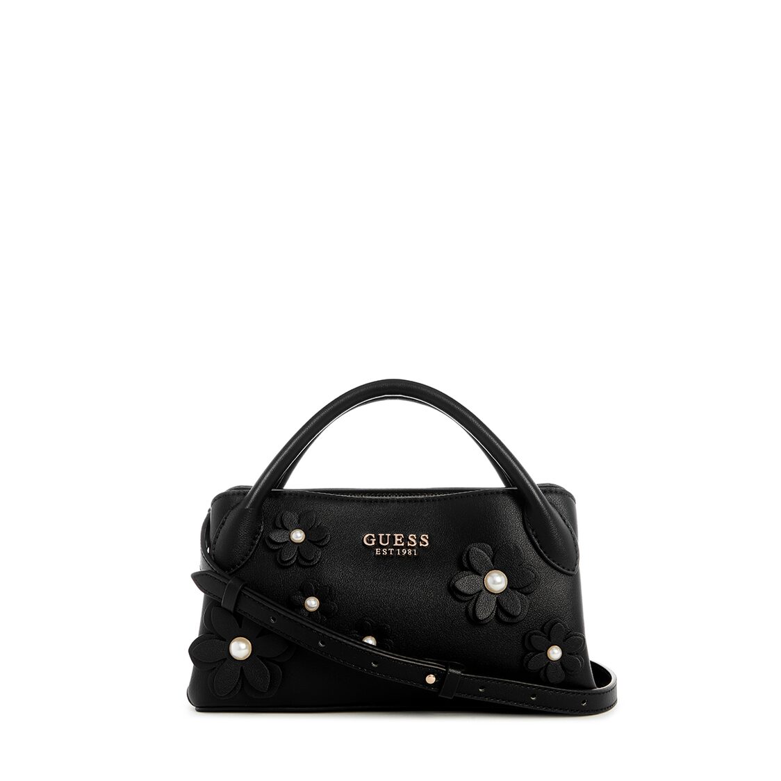 Guess Zaria Small Girlfriend Satchel - Black