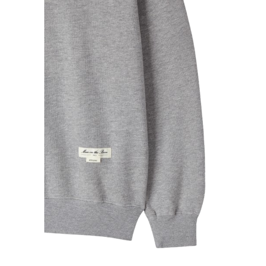 Man On The Boon Terry Sweat Crew Grey