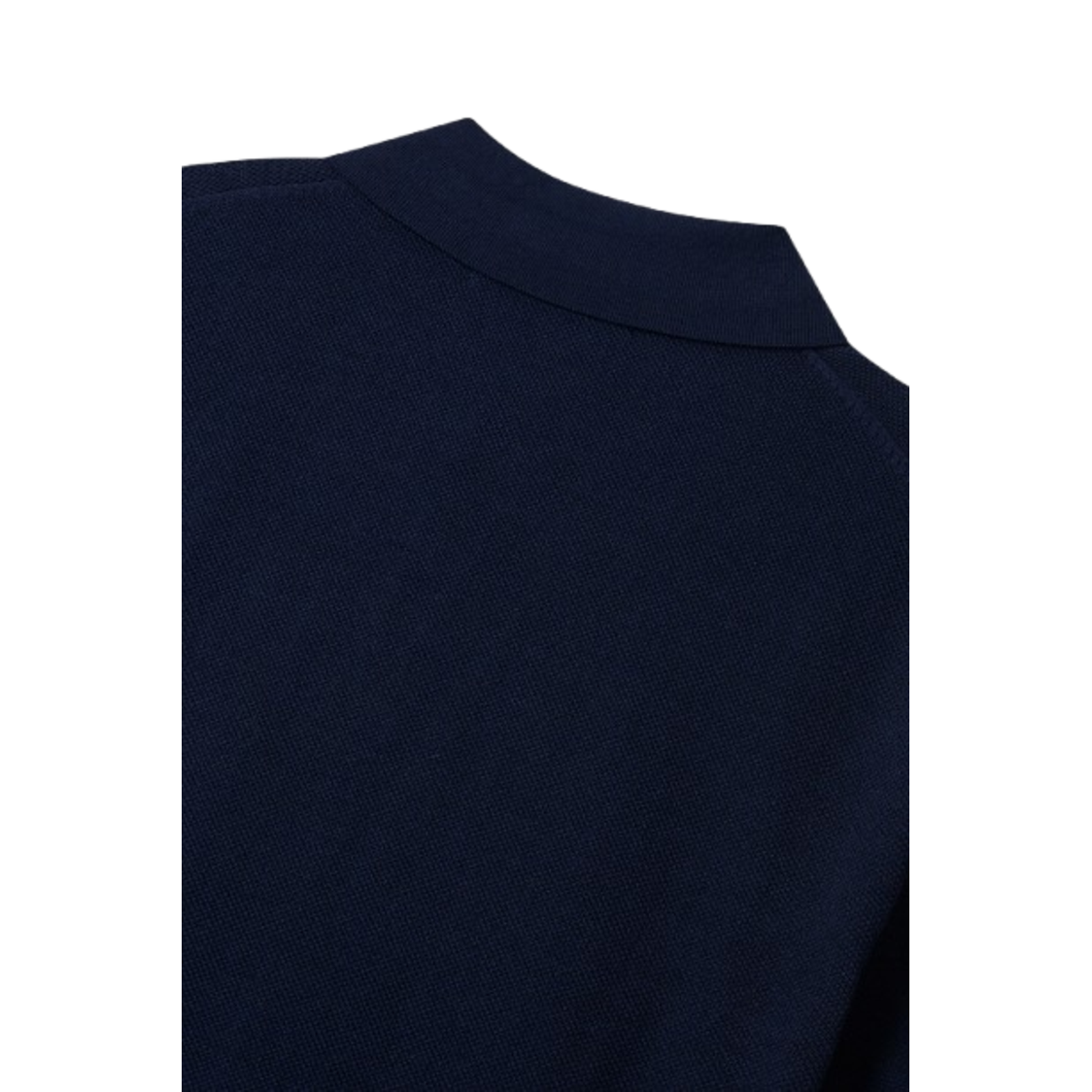 Man On The Boon Texture Relax Fit Polo Navy