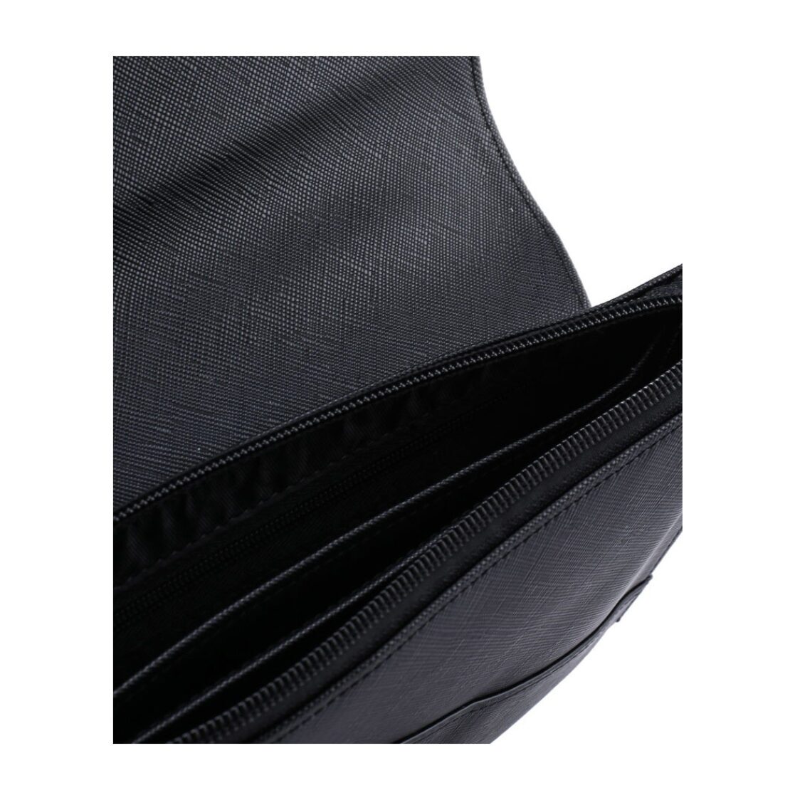 Mel&Co Saffiano Leatherette Envelope Clutch with Chain