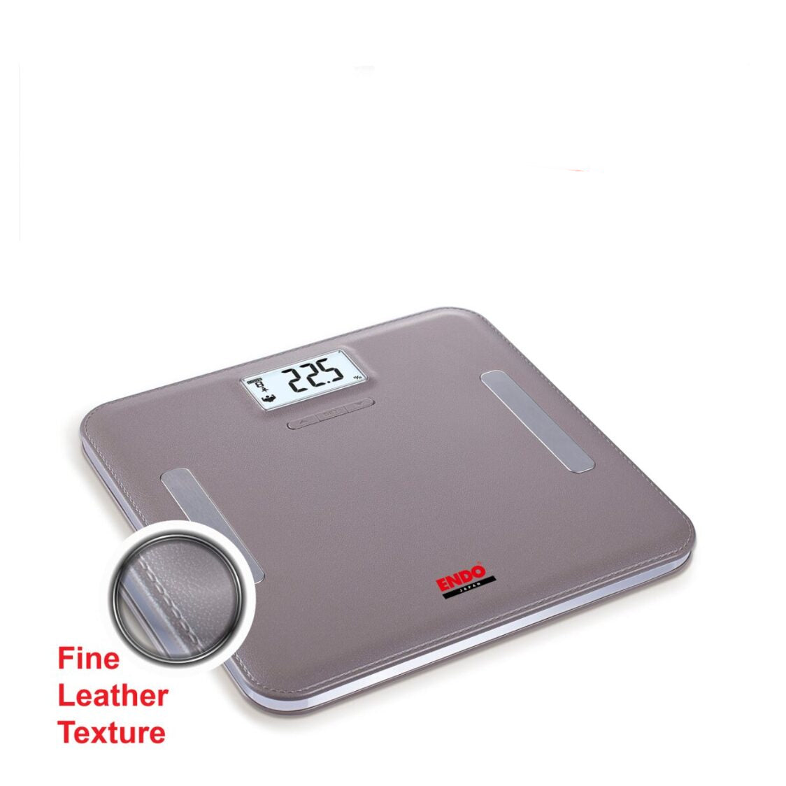 Endo High Precision Body Fat Analysis Scale Leather Grey E-DBS751