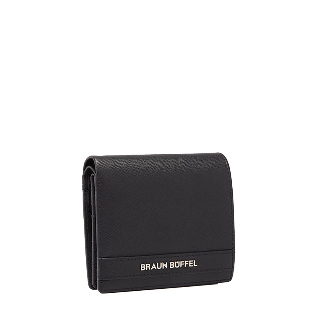 Braun Buffel Unire Bi-Fold Wallet With Coin Compartment Black