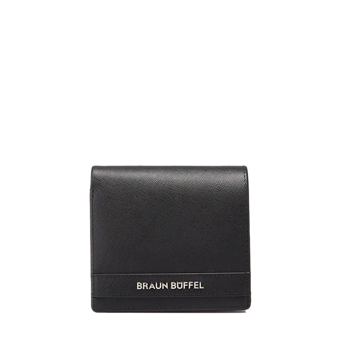 Braun Buffel Unire Bi-Fold Wallet With Coin Compartment Black