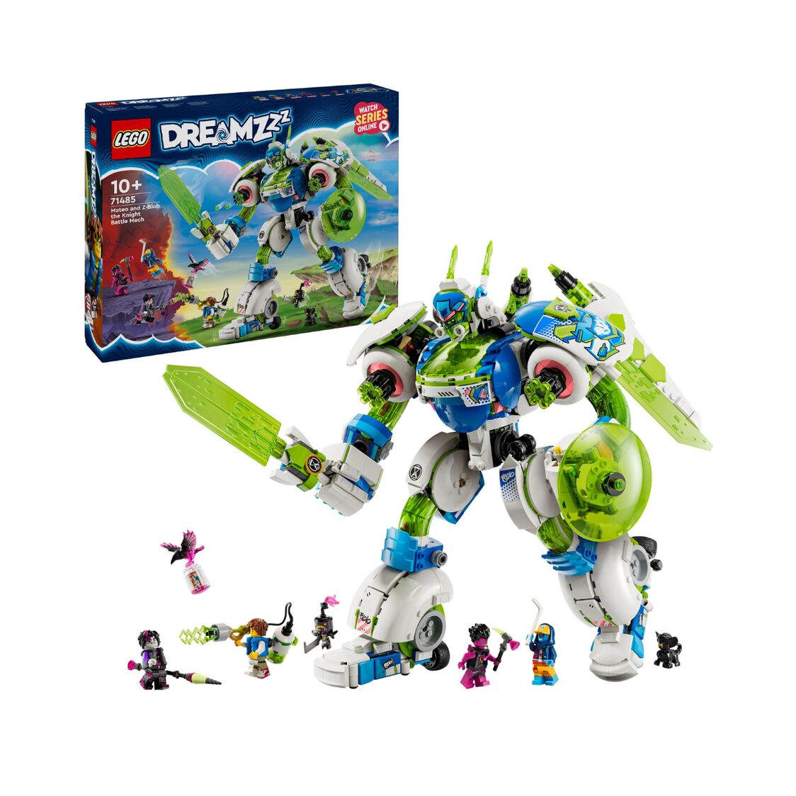 Lego Mateo and Z-Blob the Knight Battle Mech 71485