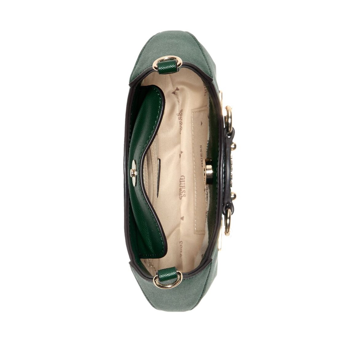 Guess Mimina Mini Top Zip Crossbody - Forest