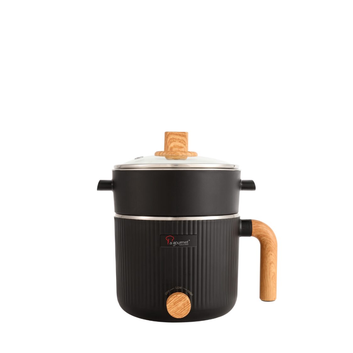 La Gourmet 1.2l Multi Cooker - Coal Black LGELMC414526