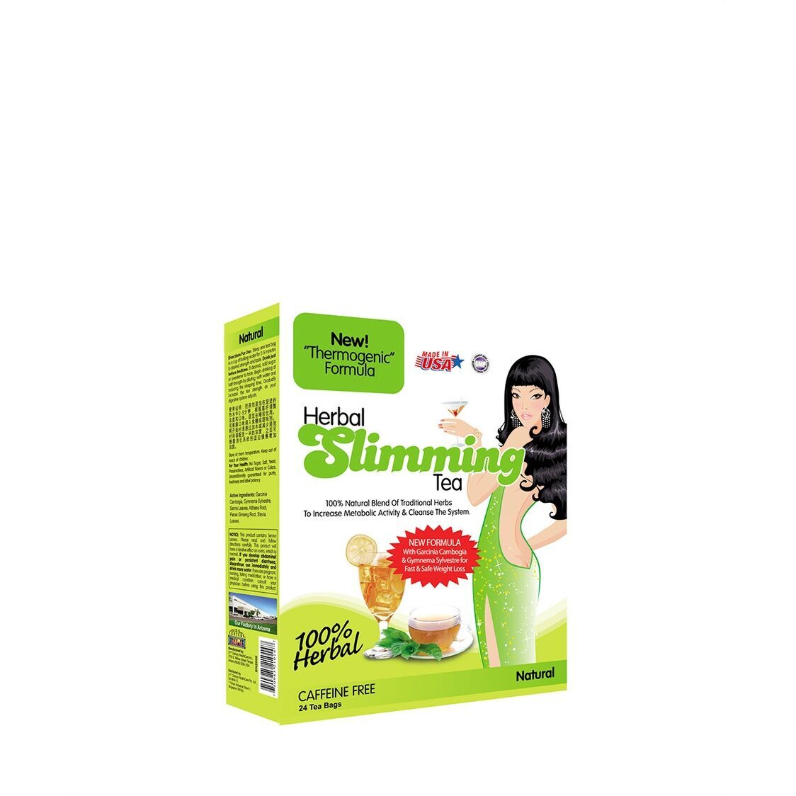 21st Century Herbal Slimming Tea - Natural 24 Tea Bags