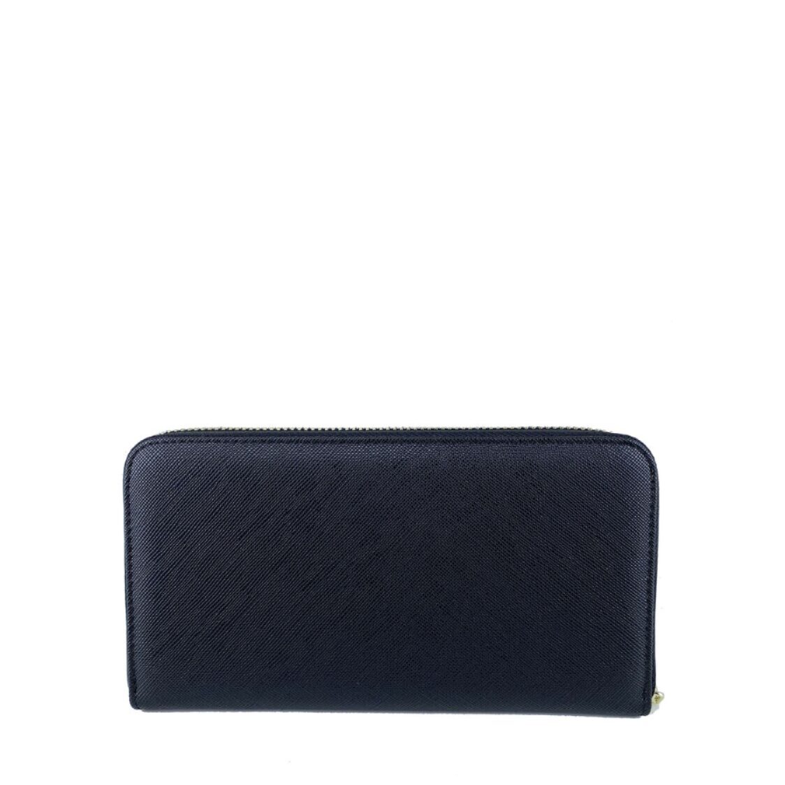 Mel&Co Saffiano Leatherette Zip-Around Long Wallet