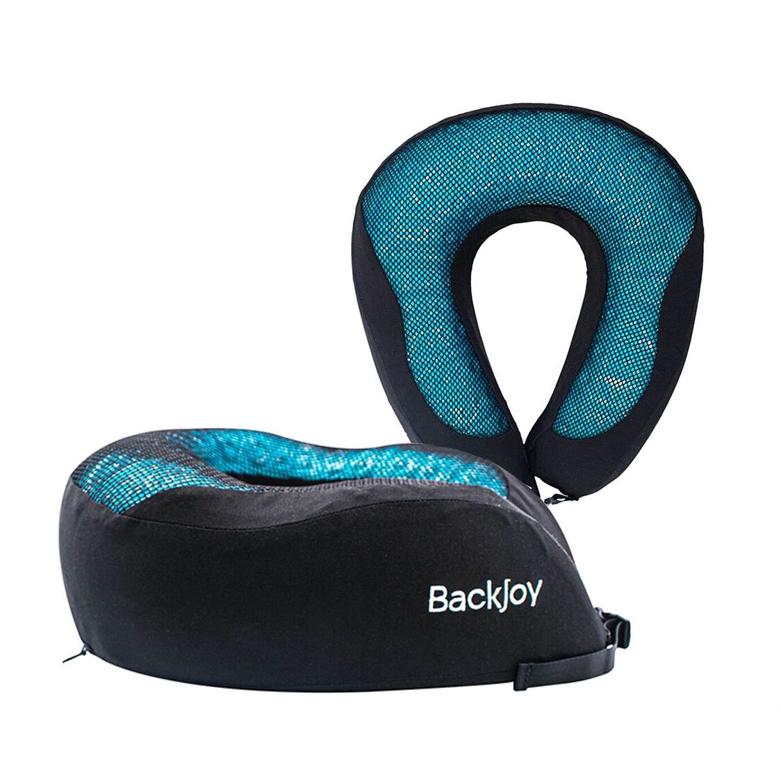 BackJoy Posture Care Neck Support Pillow with Cooling Gel - Dark Sky