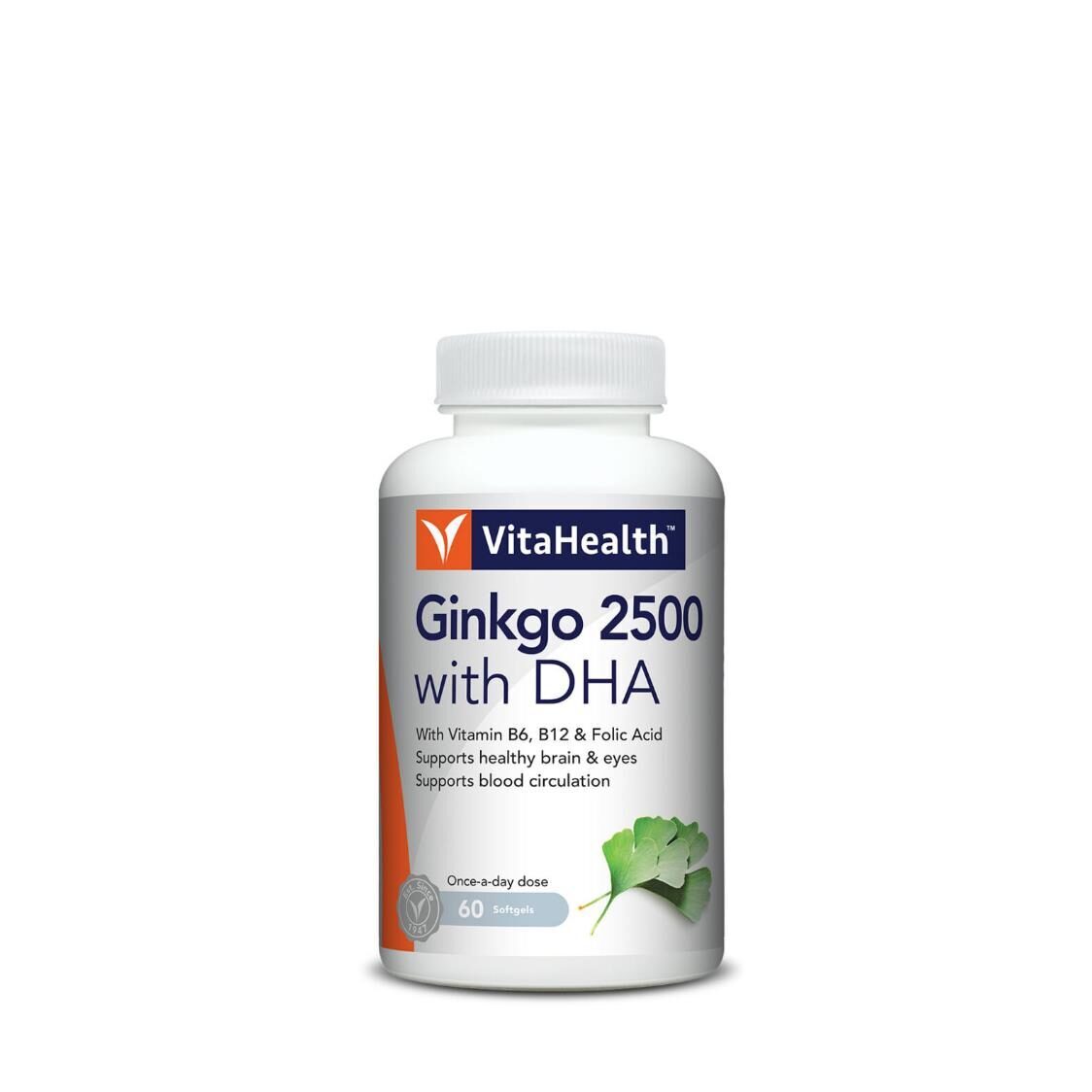 VitaHealth Ginkgo 2500 with DHA 60s