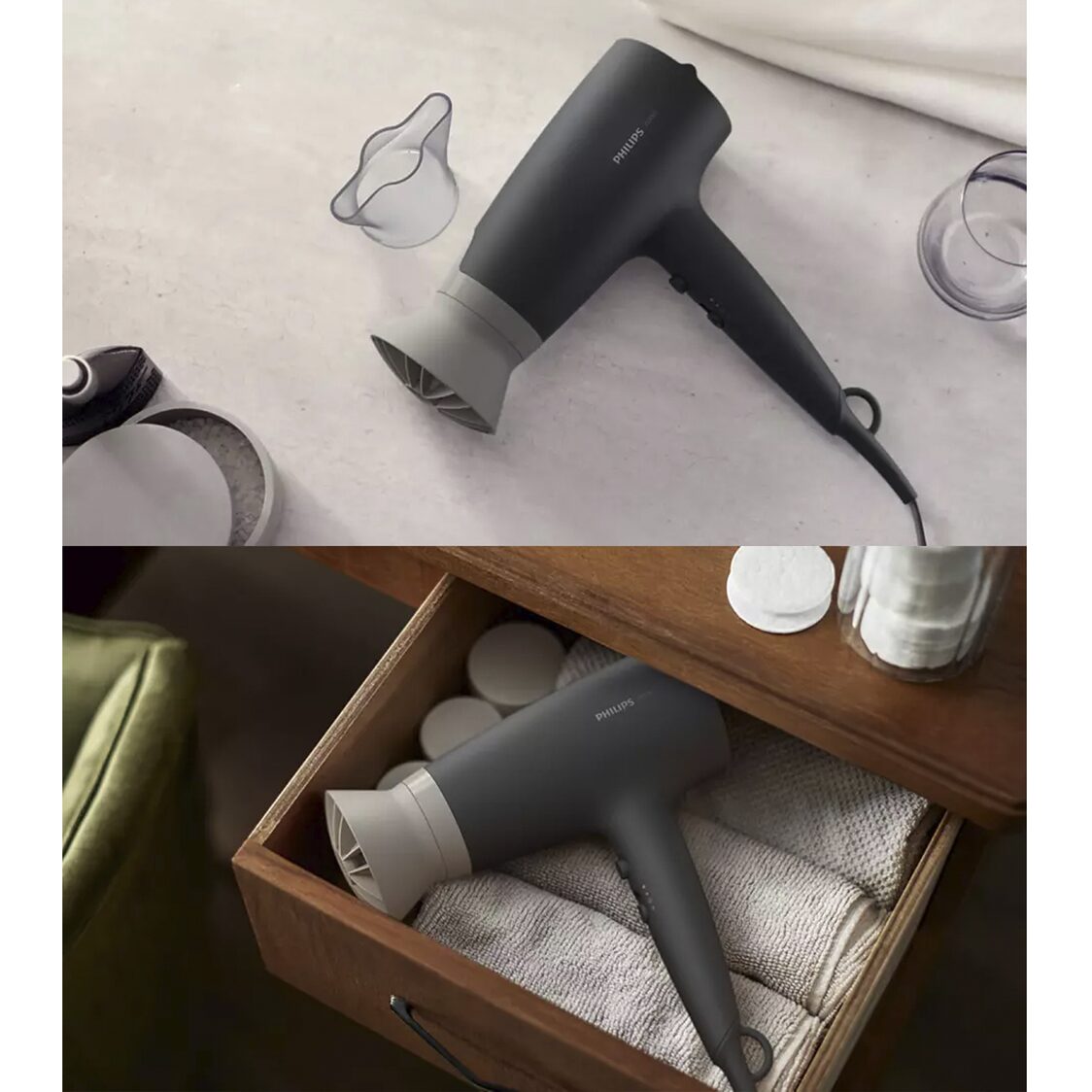 Philips 3000 Series ThermoProtect Hair Dryer with Ionic Care 2100W (BHD351/13)