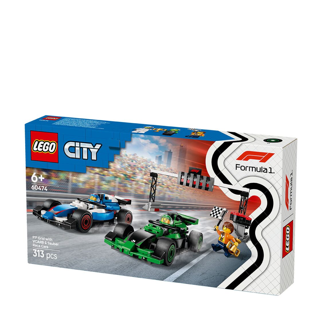 Lego F1® Grid with VCARB & Sauber Race Cars 60474