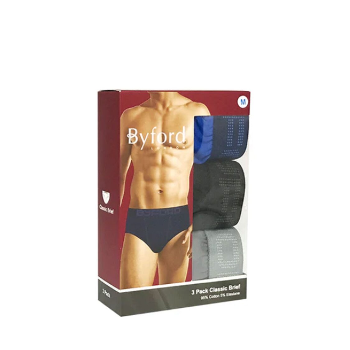 Byford 3pcs Men's Classic Briefs Cotton Elastane