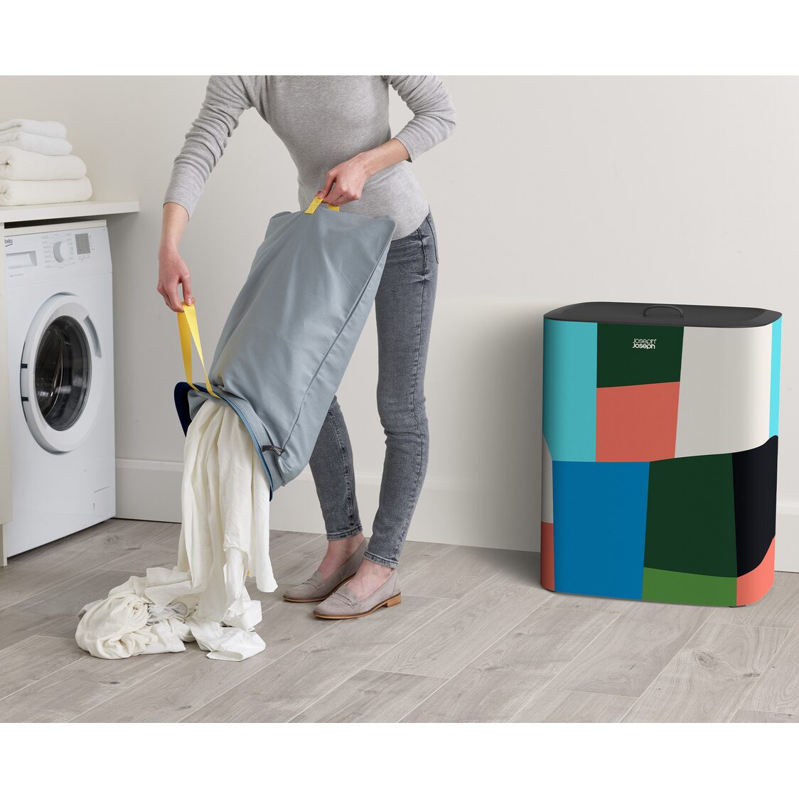 Joseph Joseph Tota 90L Laundry Separation Basket x Jonathan Lawes
