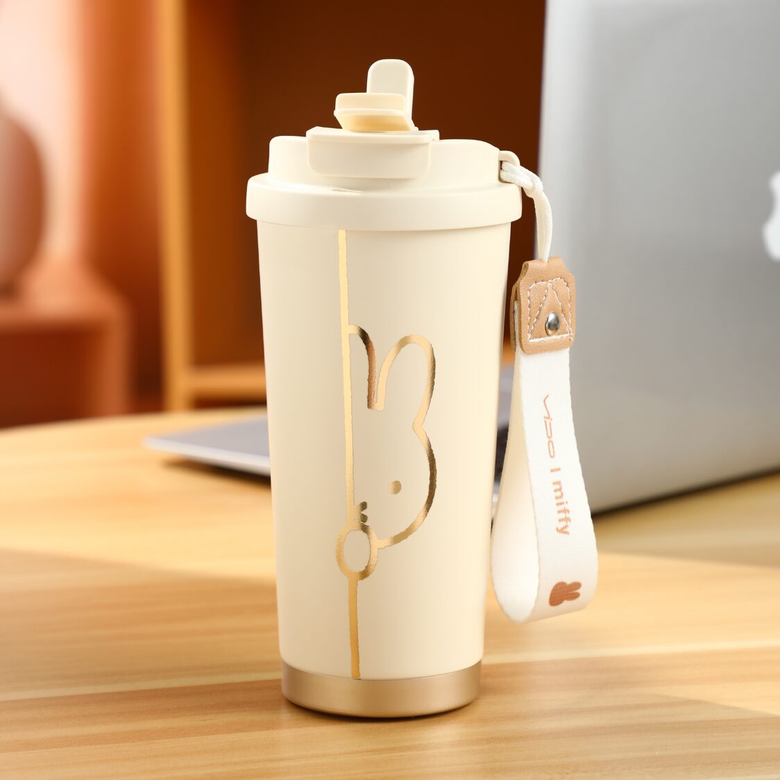 VIPO X Miffy Silvery Vacuum Cup 580ml MIF37390