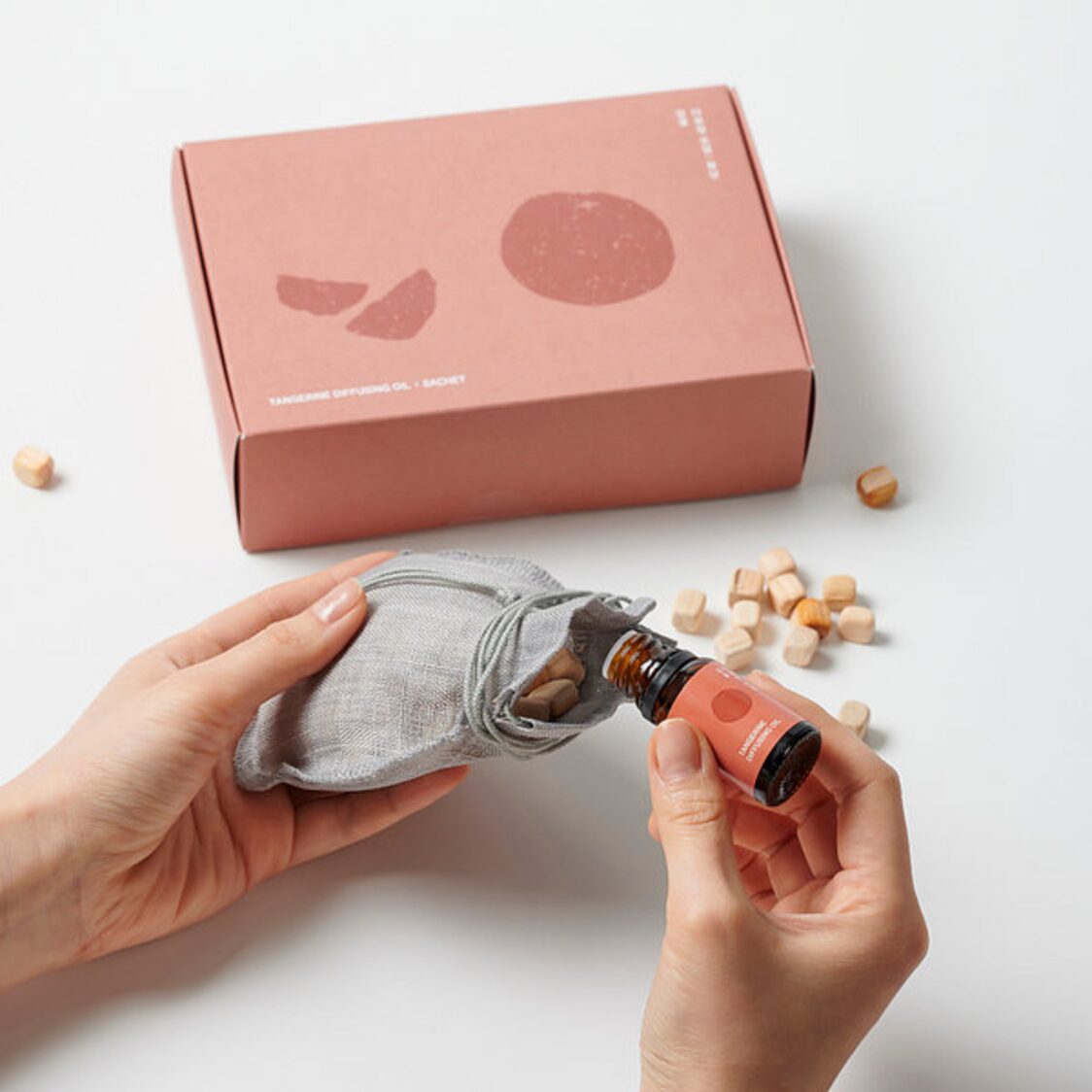 Jaju Diffusing Oil 10ml & Sachet 30g Set Tangerine