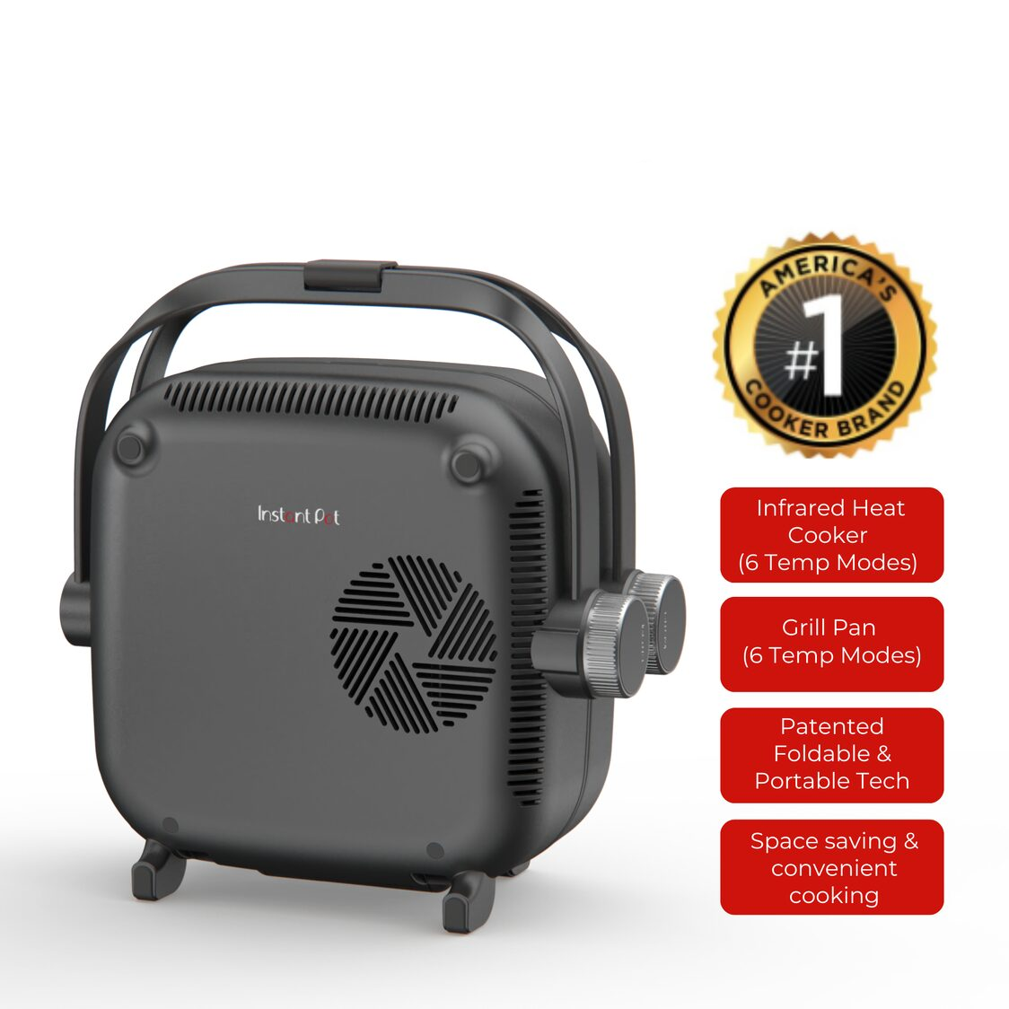 Instant Pot Foldable Multicooker FMCBK - Black