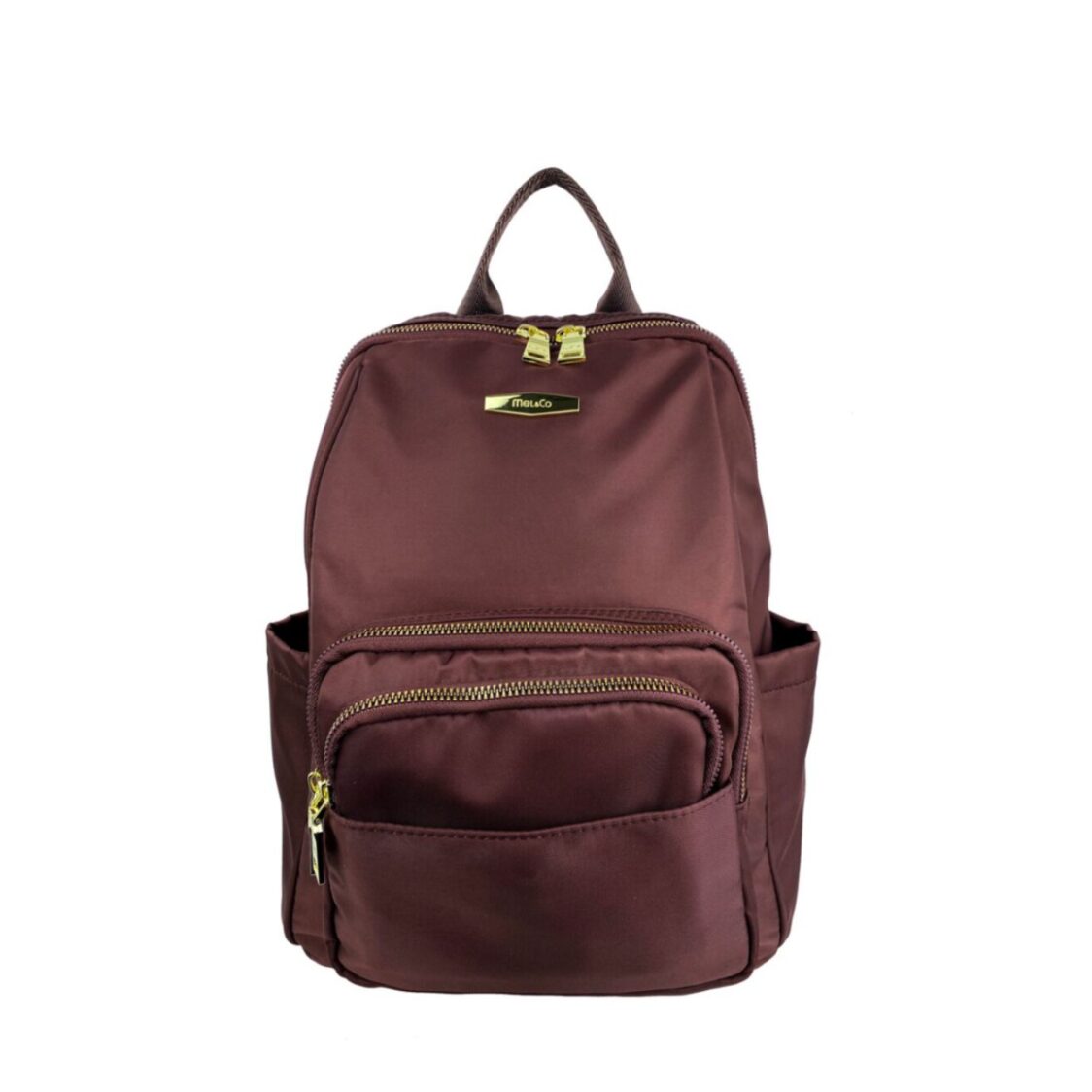 Mel&Co Nylon Angled-Top Backpack