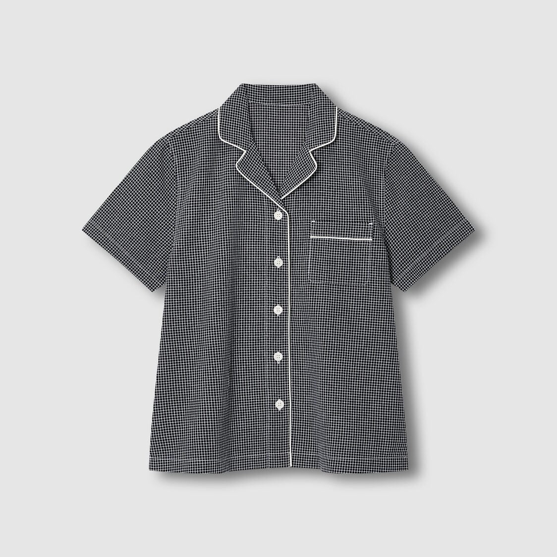 Jaju Women Cotton Check Pajama Set Zet Black