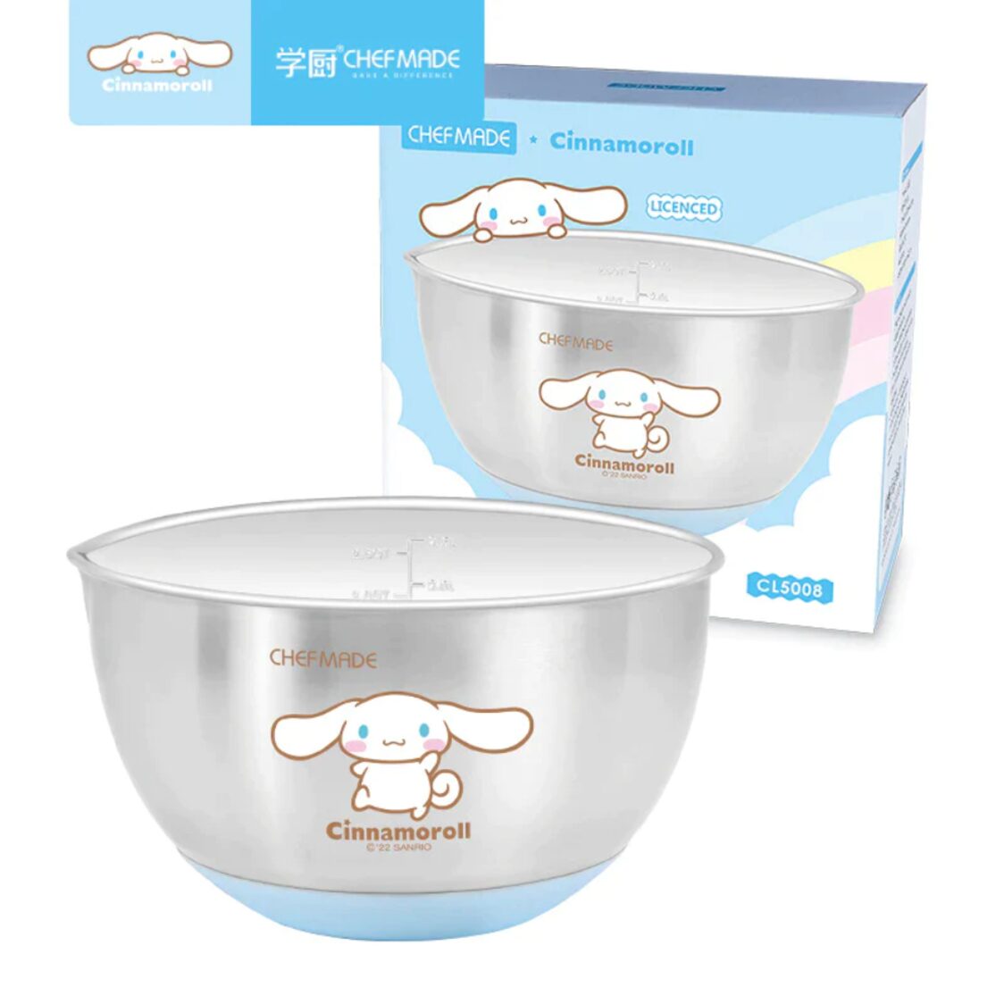 Chefmade Stainless Steel Mixing Bowl D20xH12cm Cinnamoroll (1898cm-CL5008)