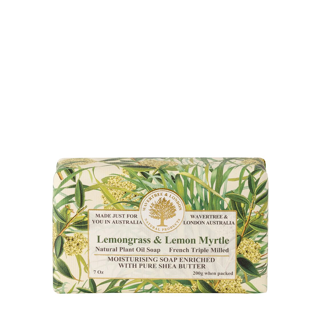 Wavertree & London Lemongrass & Lemon Myrtle Soap Bar 200g