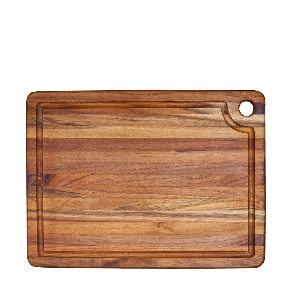 TeakHaus Corner Hole & Juice Groove Cutting/Serving Board - TKHS010392