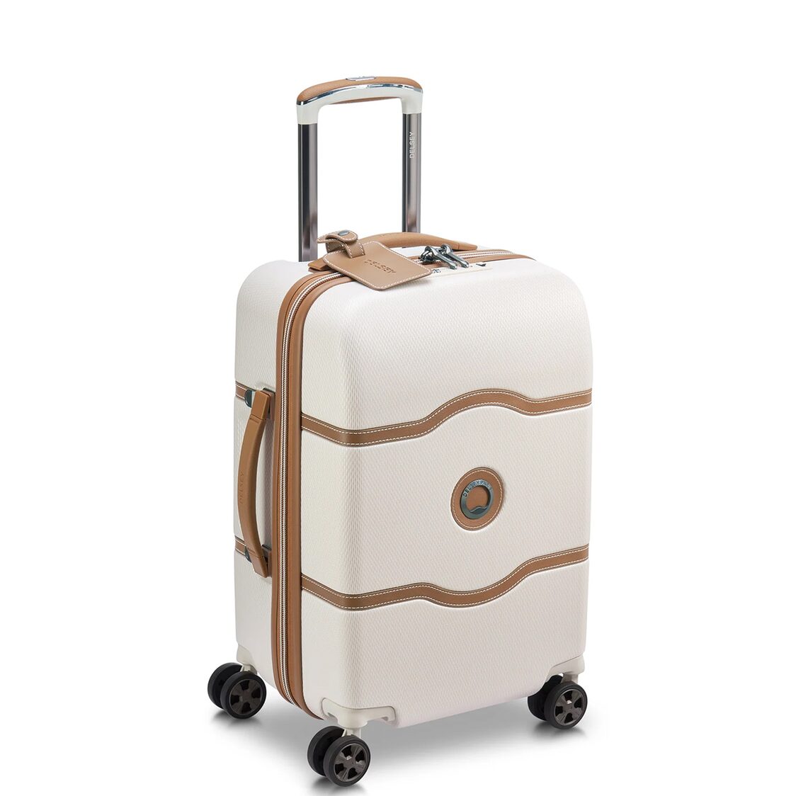 Delsey Paris Chatelet Air 2.0 4-Double Wheels Cabin Trolley Luggage Case with Zip Securitech 2 - Angora