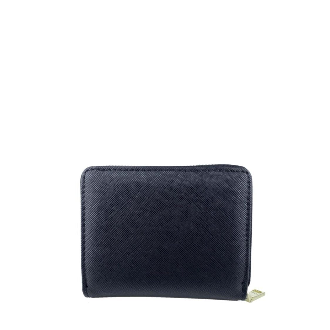 Mel&Co Saffiano-Effect Bifold Zip Coin Card Wallet