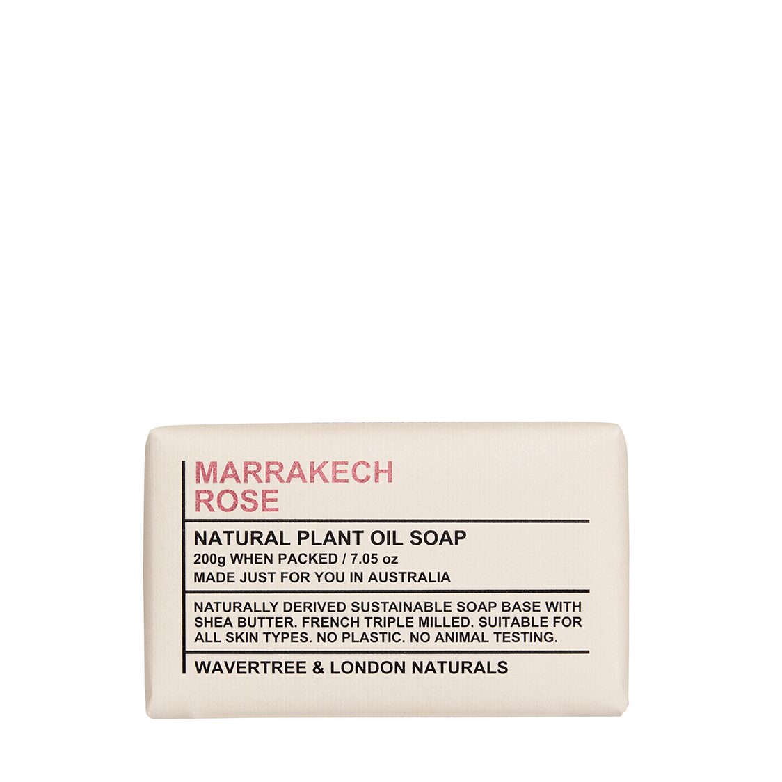 Wavertree & London Marrakech Rose Soap Bar 200g