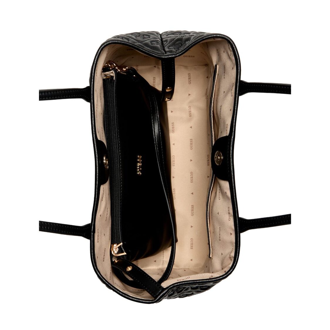 Guess Adelasia 2 In 1 Tote - Black