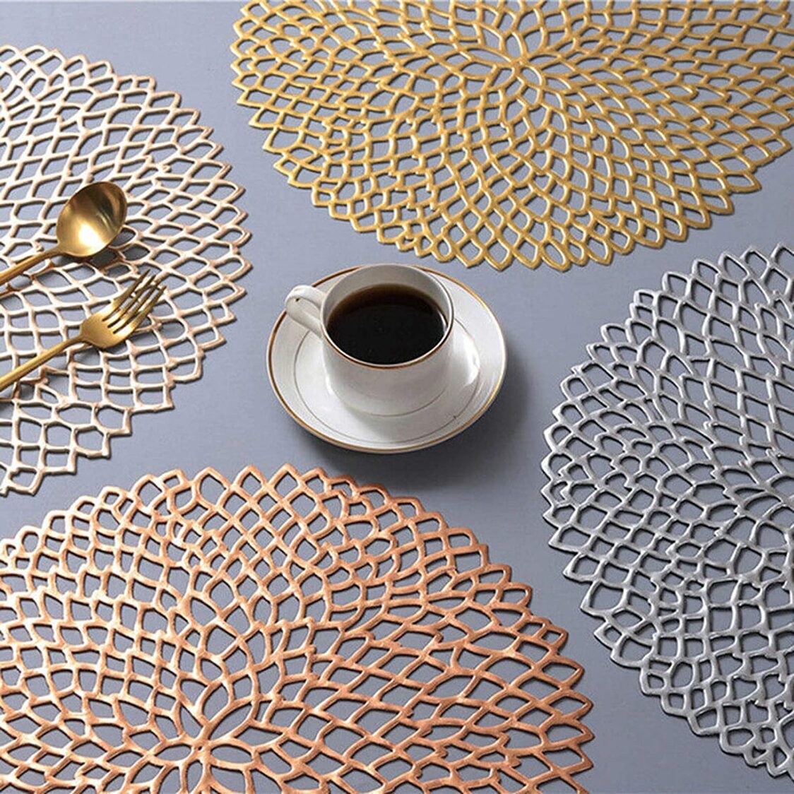 J. Rapee Scrib Placemat Silver