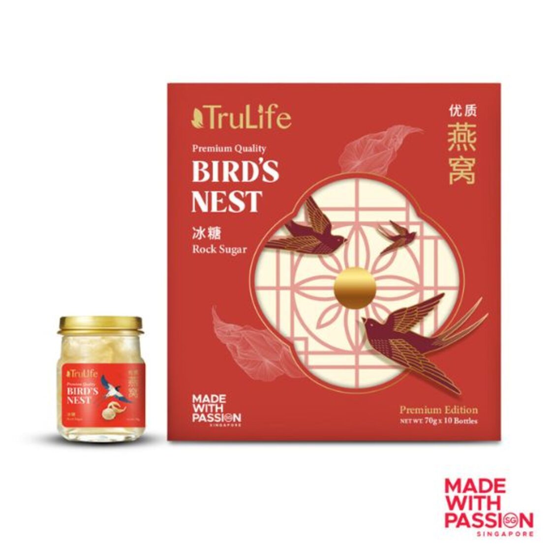 TruLife Bird's Nest with Rock Sugar Gift Pack (8's+2's x 70g)