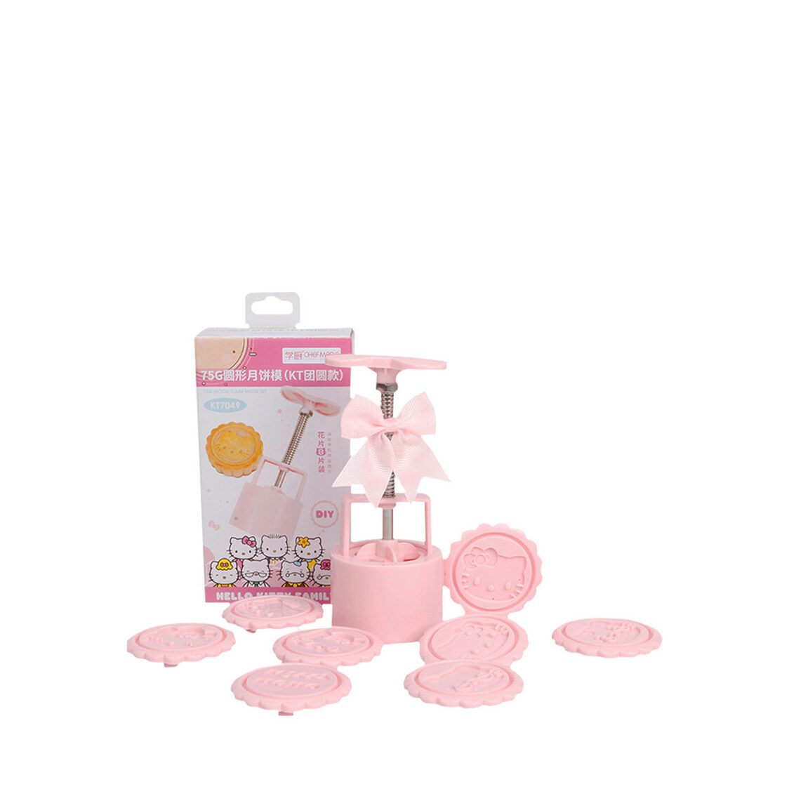 Chefmade Mooncake Mold Set 75G Hello Kitty (1898cm-KT7049)