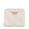 Guess Adelasia Slg Small Zip Around - Off White