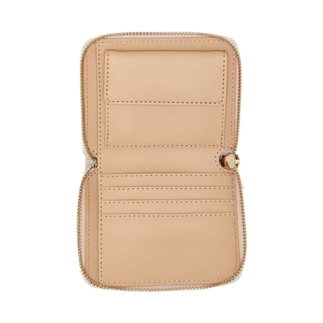 ADELASIA SLG SMALL ZIP AROUND,OFF WHITE