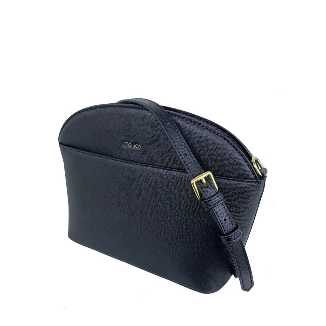 Mel&Co Saffiano-Effect Dome Sling Bag